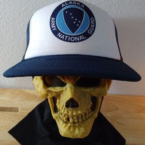 Deadstock Vintage Alaska Army National Guard Snap Back Trucker Hat